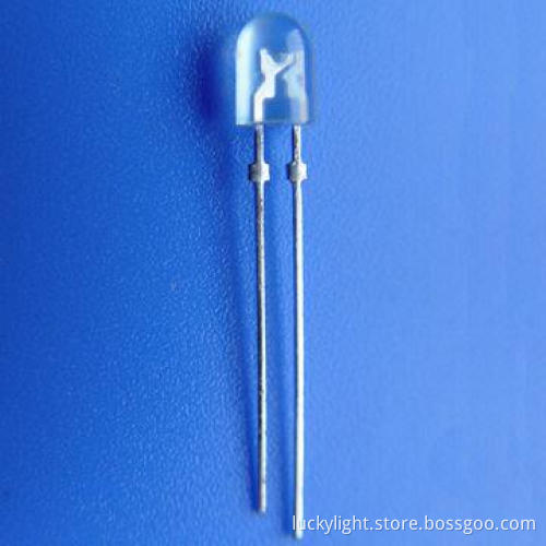 5.3 3.8mm Oval Blue LED with 470nm Wavelength, 110/40° Viewing Angle
